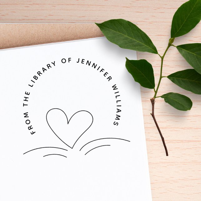 Herz aus der Bibliothek des modernen, maßgeschneid Gummistempel (Von Creator hochgeladen)