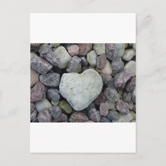 Herz aus Stein Postkarte (Vorderseite)