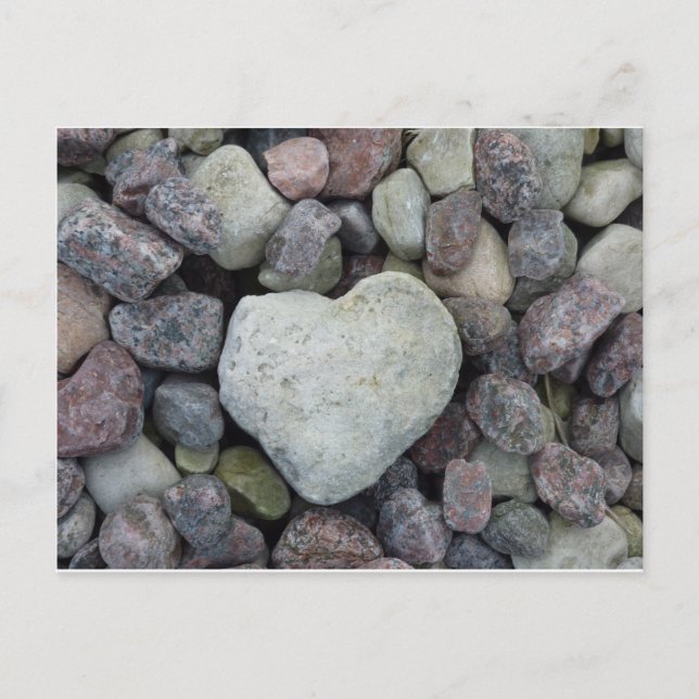 Herz aus Stein Postkarte (Vorderseite)