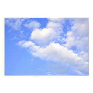 Herz aus Wolken Foto Prints