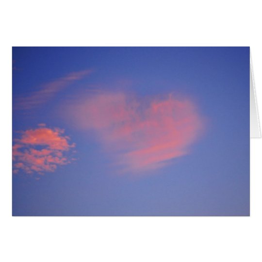 Herz aus Wolken - Grußkarte
