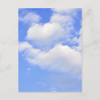 Herz aus Wolken Postkarte