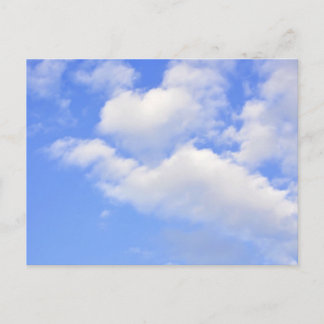Herz aus Wolken Postkarte