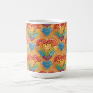 Herz Autismus Kaffeetasse