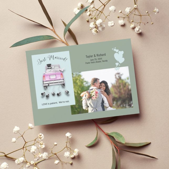 Herz & Auto /Just Married Wedding Ankündigung (Von Creator hochgeladen)