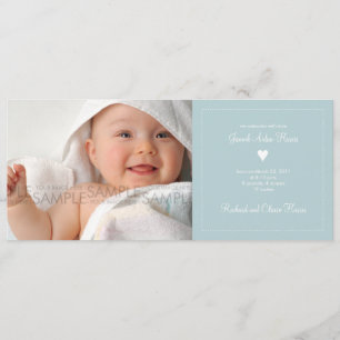 Herz • Baby-Mitteilung Ankündigung