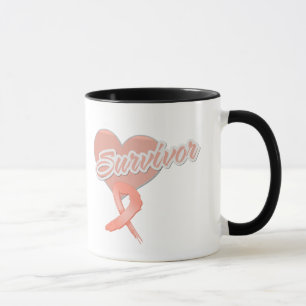 Herz-Band - Endometrial Krebs-Überlebender Tasse