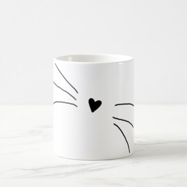 Herz-Bart-Tasse Tasse (Mittel)