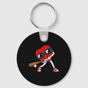 Herz Baseball Valentinstag Fun Boys Girls Kinder Schlüsselanhänger