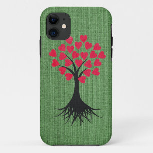 Herz-Baum auf grünem iPhone 5 Kasten Case-Mate iPhone Hülle