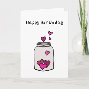 Herz Birthday Card Karte
