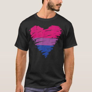 Herz Bisexuelle Liebe Bi Pride Stuff Flag Lgbtq Me T-Shirt