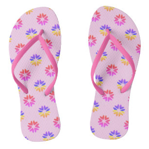 Herz-Blume-Muster Flip Flops