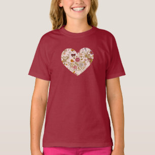 Herz Blumengarten T-Shirt