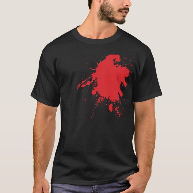 Herz-Blut platsch T-Shirt (Vorderseite)
