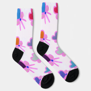 Herz-Bogen-Muster Personalisiertes Geschenk Crew S Socken