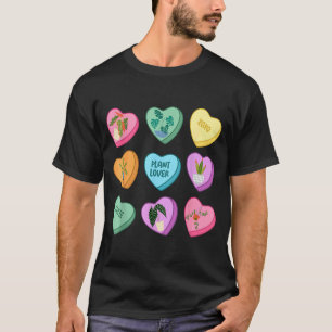 Herz Bonbon Valentinstag Pflanze Gärtner Gärtnerin T-Shirt