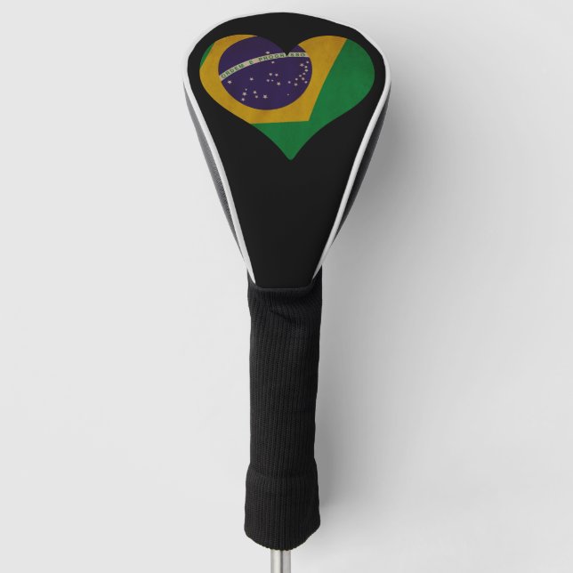 Herz Brasiliens Golf Headcover (Vorderseite)