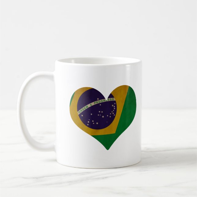 Herz Brasiliens Kaffeetasse (Links)