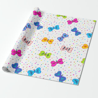Herz-Butterfisch-Wrapping Paper Geschenkpapier