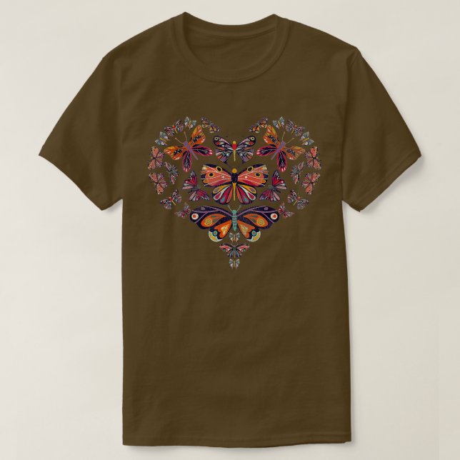 Herz Butterfly T-Shirt (Design vorne)