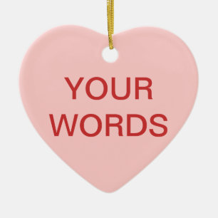 Herz Candy - Erstellen Sie Ihre eigene Stimmung Keramik Ornament