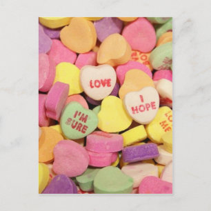 Herz Candy Postkarte