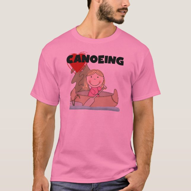 Herz-Canoeing T-Shirts und Geschenke (Vorderseite)