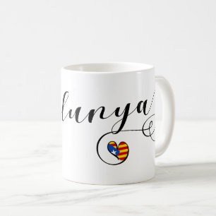 Herz Catalunya Tasse, Katalonien Estelada Kaffeetasse