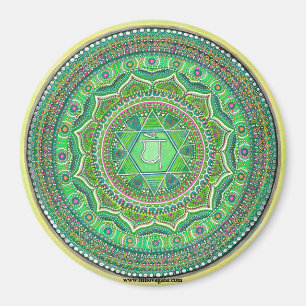 Herz Chakra Mandala-Magneten Magnet
