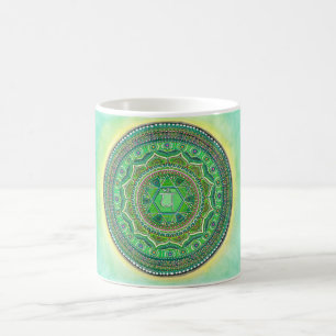 Herz Chakra Mandala-Tasse Tasse