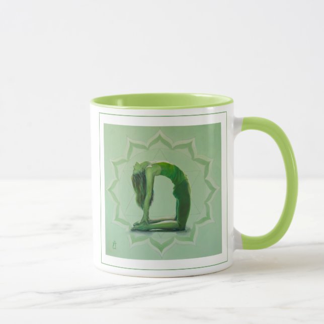 Herz Chakra/Yoga-Tasse Tasse (Rechts)