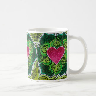 Herz Charka Lotos-Blume Tasse