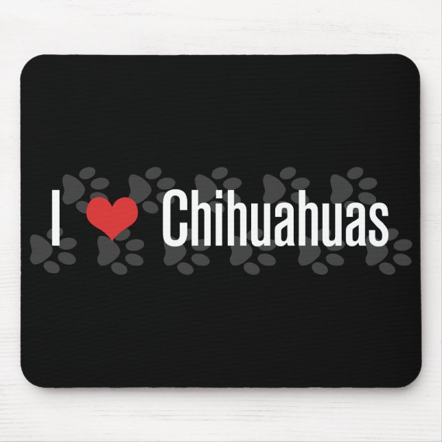 (Herz) Chihuahua I Mousepad (Vorne)