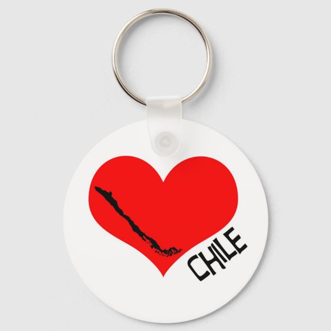 Herz Chile llavero Schlüsselanhänger (Vorderseite)