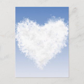 Herz Cloud Postkarte