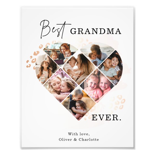 Herz Collage Fotodruck (Vorne)