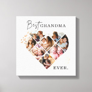 Herz Collage Leinwanddruck