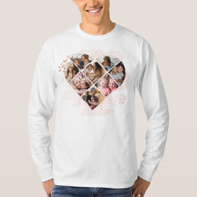 Herz Collage T-Shirt (Vorderseite)