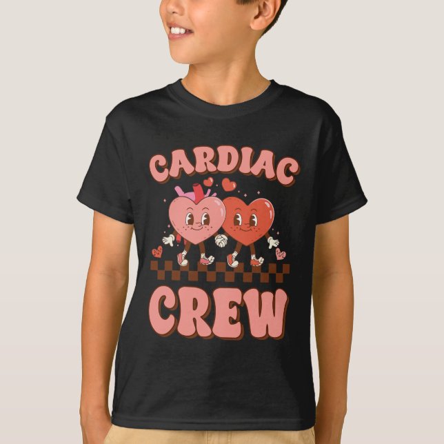 Herz Crew Herz Krankenschwester Echo Tech Valentin T-Shirt (Vorderseite)