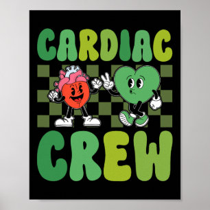 Herz Crew - Kardiologie Herzkrankenschwester Pfleg Poster