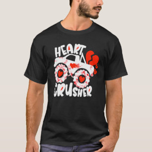 Herz Crush Crusher Monster Truck Herz Tag Valen T-Shirt