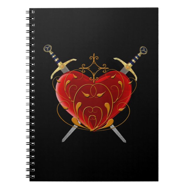Herz & Daggers SpiralNotebook Notizblock (Vorderseite)