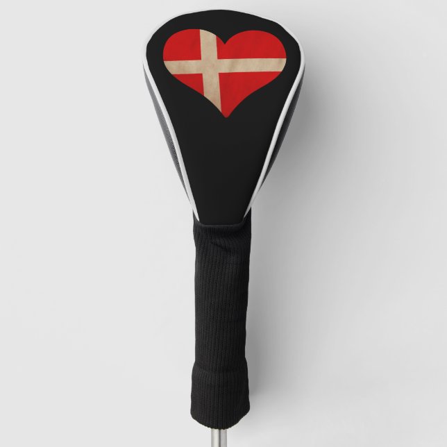 Herz Dänemarks Golf Headcover (Vorderseite)