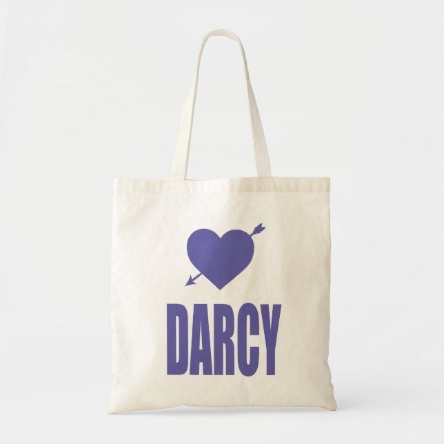 Herz Darcy Leinwandtasche Tragetasche (Vorne)