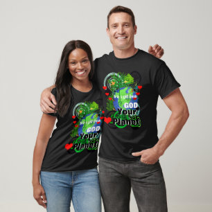 Herz deinen Planeten Es ist ein Geschenk Gottes T-Shirt
