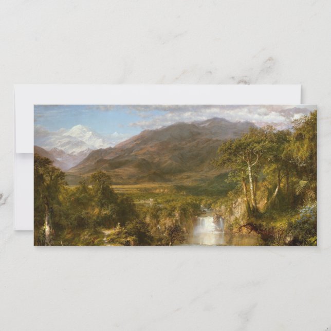 Herz der Anden (südamerikanische Landschaft) Karte (Vorderseite)