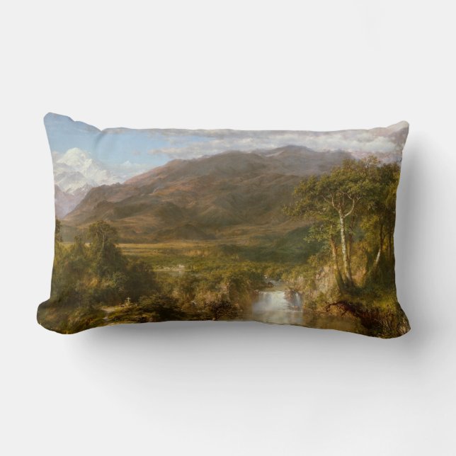 Herz der Anden (südamerikanische Landschaft) Lendenkissen (Vorderseite)