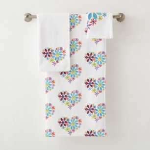 Herz der Blume Badhandtuch Set