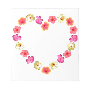 Herz der Blume Notizblock